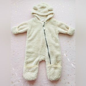 Hanna Andersson Baby Zip One Piece In Marshmallow